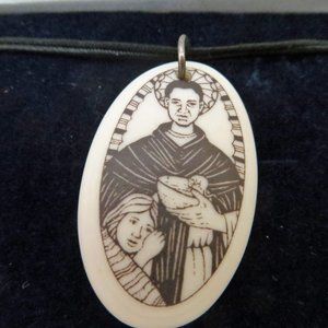 St. Martin de Porres Porcelain Pendant